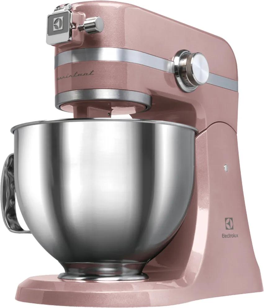 Mixer cu bol Electrolux Assistent Kitchen Machine EKM4610, 1000 W, roz sidefiu