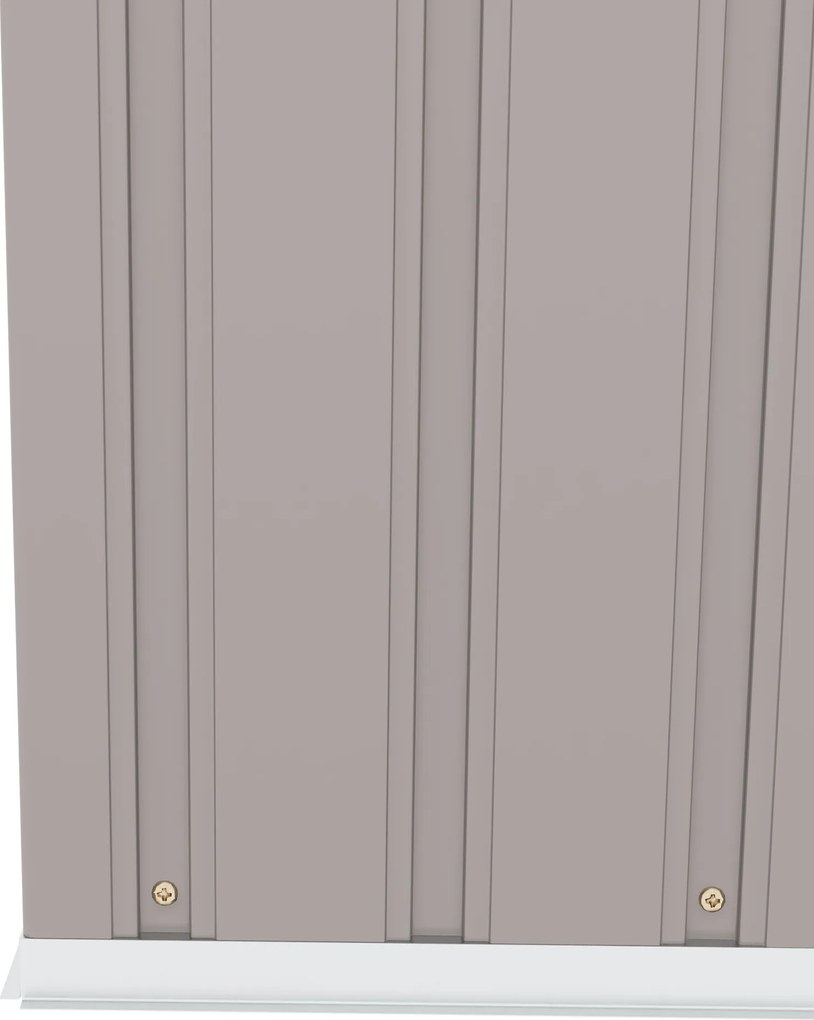 Outsunny Magazie Grădină pentru Unelte cu Acoperiș Înclinat, Metalică, Ușă Dublă și Fante de Ventilație, 213x130x172 cm | Aosom România