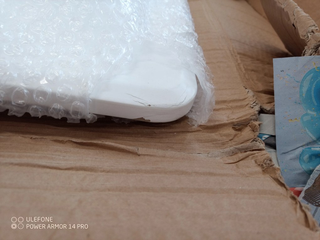 OFERTA Masă de dining albă BERGEN 100x70 cm II. calitate