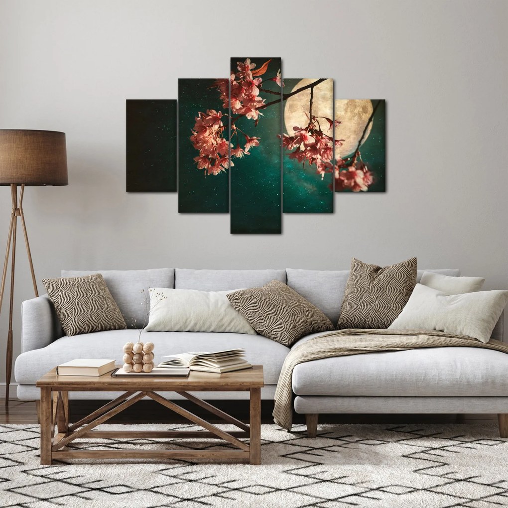 Tablou - Sakura în luna plină (150x105 cm)