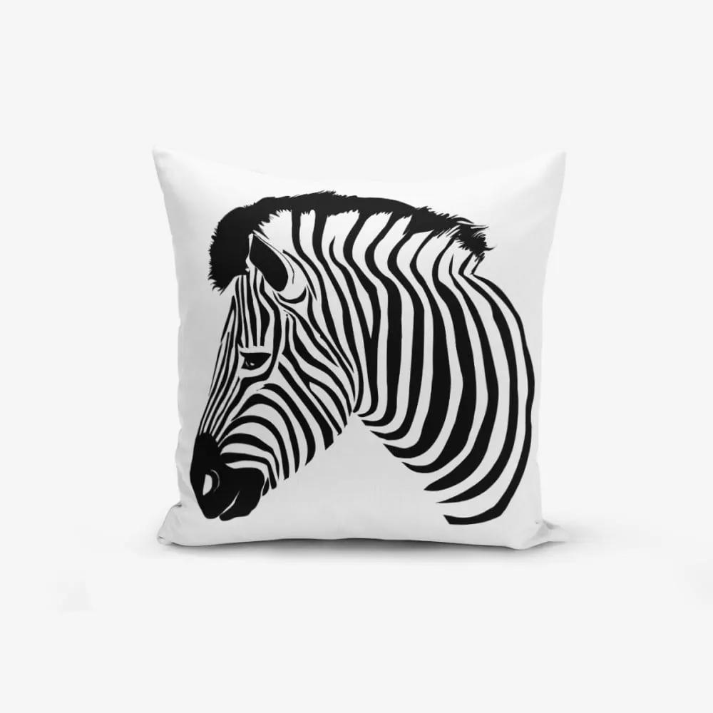 Față de pernă Minimalist Cushion Covers Zebra, 45 x 45 cm
