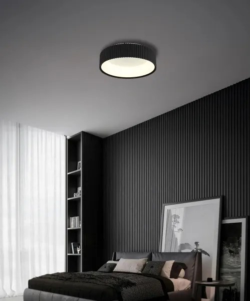 Globo 15924DS-LED Plafonieră KEMP LED/45W/230V 2700/4000/6000K Ø 46 cm negru