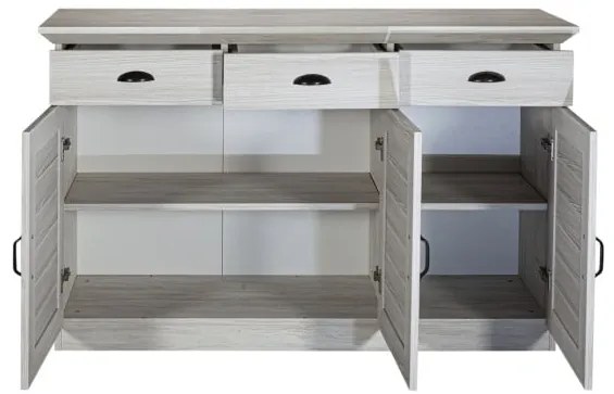 Comoda Jardine Cu 3 Usi Si 3 Sertare, 129.5 Cm