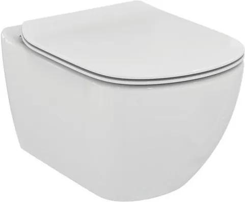 Set vas WC suspendat Ideal Standard Tesi Aquablade si capac slim