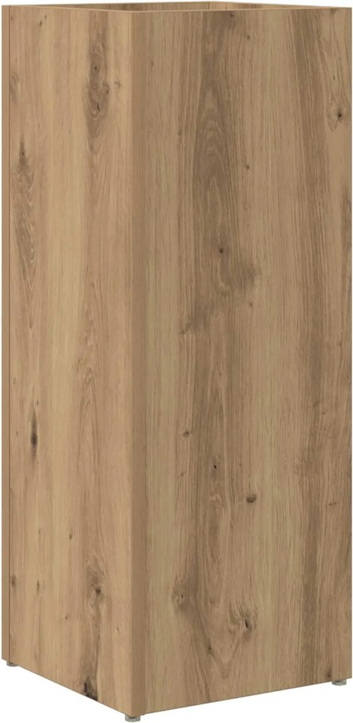 vidaXL Suport pentru umbrele Stejar Artizanal 25 x 24,5 x 64 cm