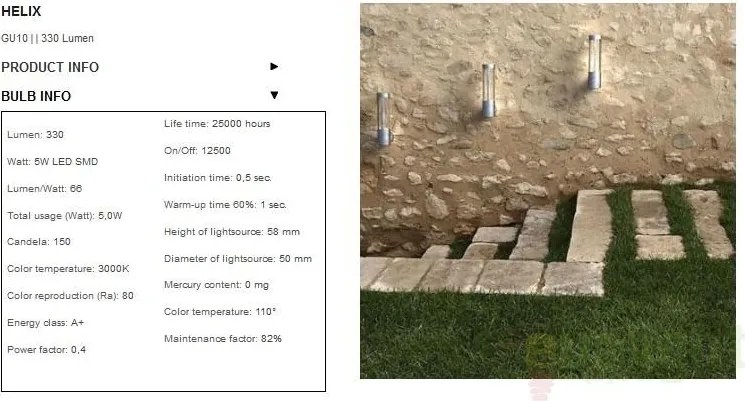 Aplica de perete exterior IP44 LED Helix 77471031 DFTP