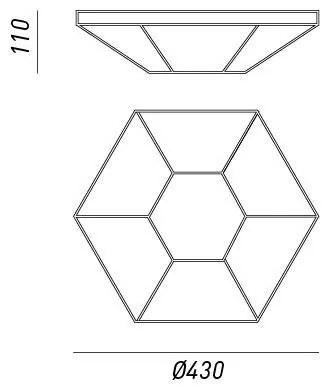 Plafonier design clasic finisaj brunito Il Rilegato 490.00.80