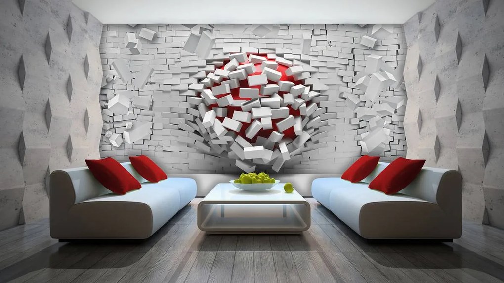 Fototapet - Wall 3D (254x184 cm), în 8 de alte dimensiuni noi