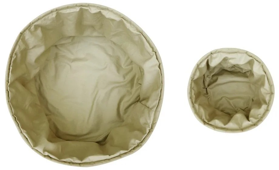 Cutii de depozitare pentru copii verde-deschis 2 buc. din material textil ø 30x20 cm Bambie Olive – Lorena Canals