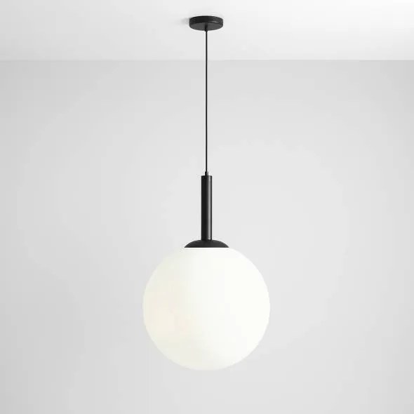 Pendul modern negru cu glob de sticla Bosso d50