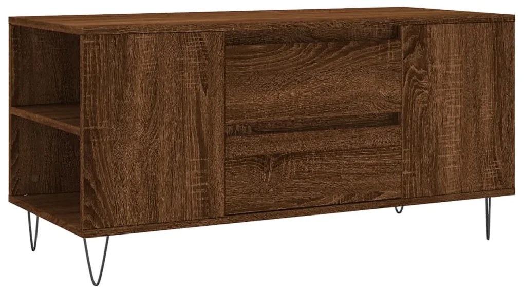 vidaXL Măsuță de cafea, stejar maro, 102x44,5x50 cm, lemn prelucrat