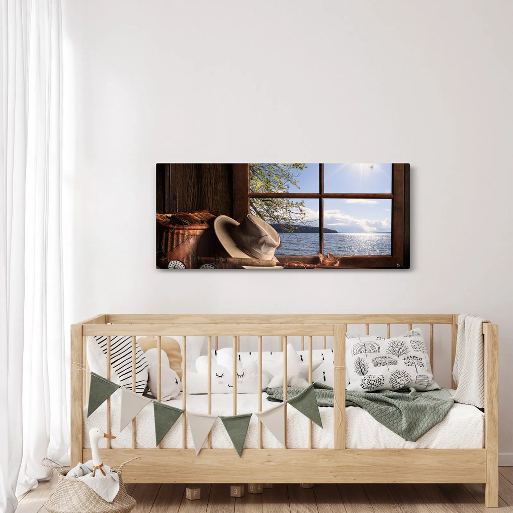 Tablou - Echipament de pescuit (120x50 cm)