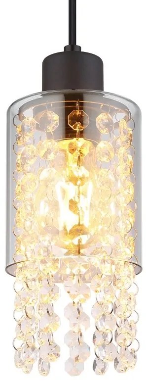 Pendul design modern Backey negru, fumuriu