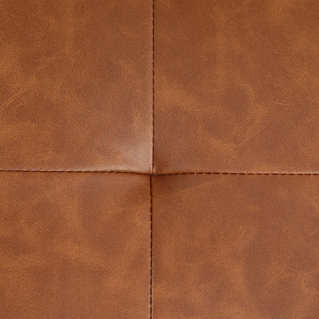 HOMCOM Scaun de birou fotoliu de birou funcție basculantă înălțime reglabilă șezut pivotant 60l x 55,5P x 82-90H cm maro | Aosom Romania