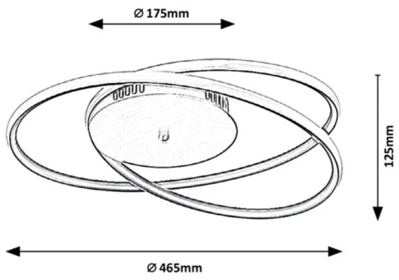 Rabalux - Plafonieră LED/40W/230V