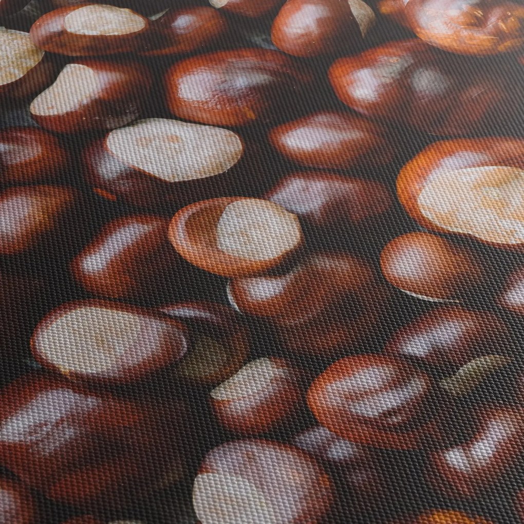 Tablou - Castane coapte (cu ceas) (90x30 cm)