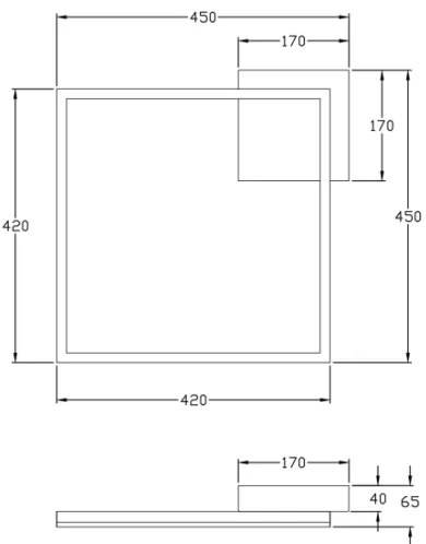 Plafonieră LED dimabilă BARD 39W/230V 3000K antracit Fabas Luce 3394-61-282