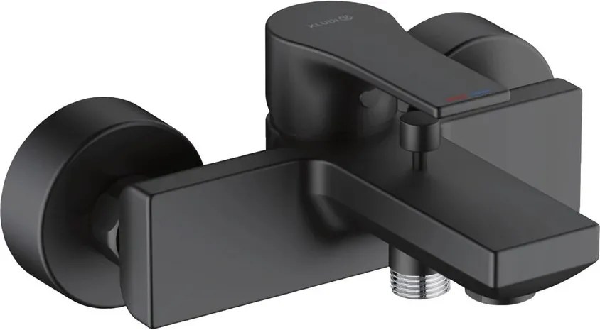 Baterie cada-dus Kludi Zenta SL monocomanda finisaj negru mat