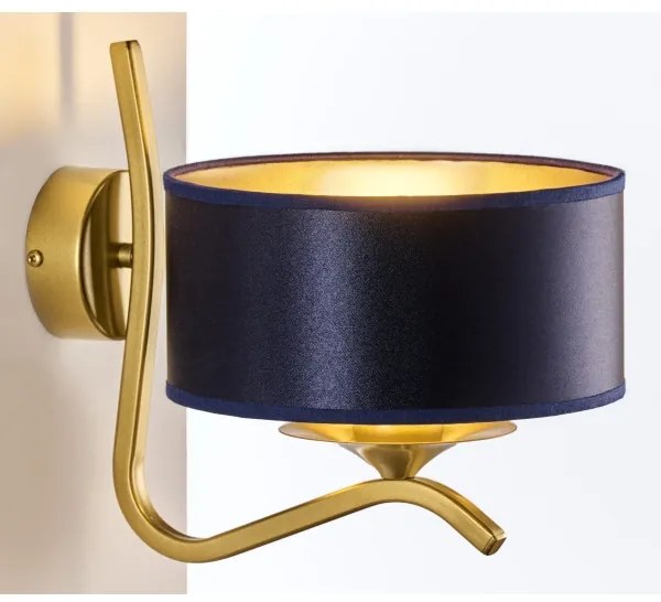 Jupiter 2115 - Aplică de perete KASZMIR 1xE27/15W/230V albastru/auriu