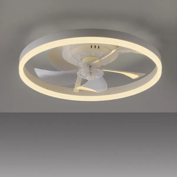 JUST LIGHT. 14624-16 - Ventilator de tavan LED cu lumină RITA LED/22W/230V + telecomandă