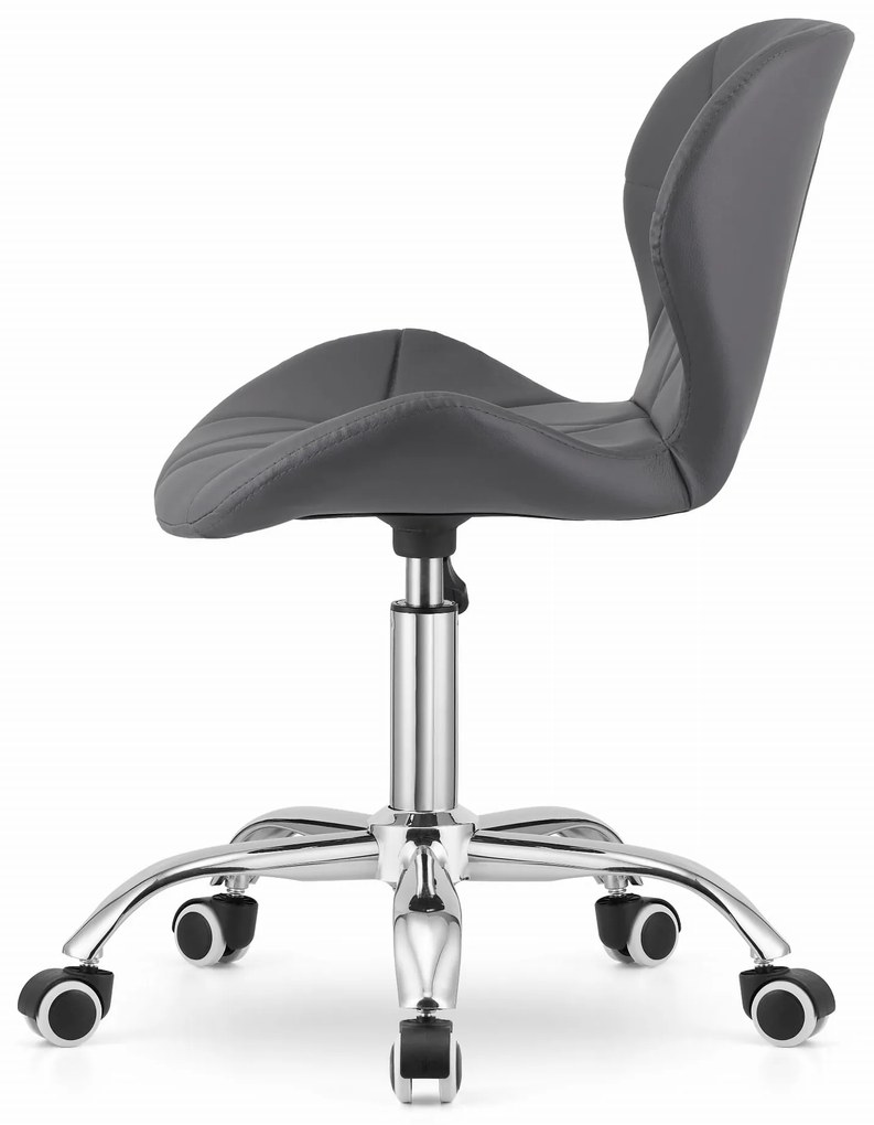 Scaun de birou din piele ecologica Culoare gri, AVOLA