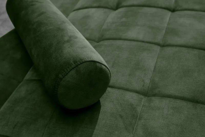 Canapea extensibila Couture 195cm, verde