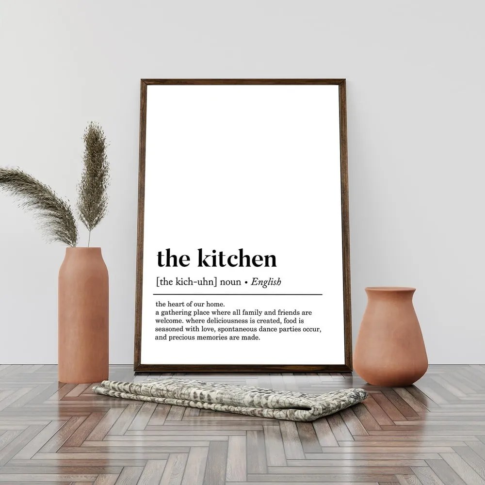 Poster cu ramă 50x70 cm Kitchen – Wallity