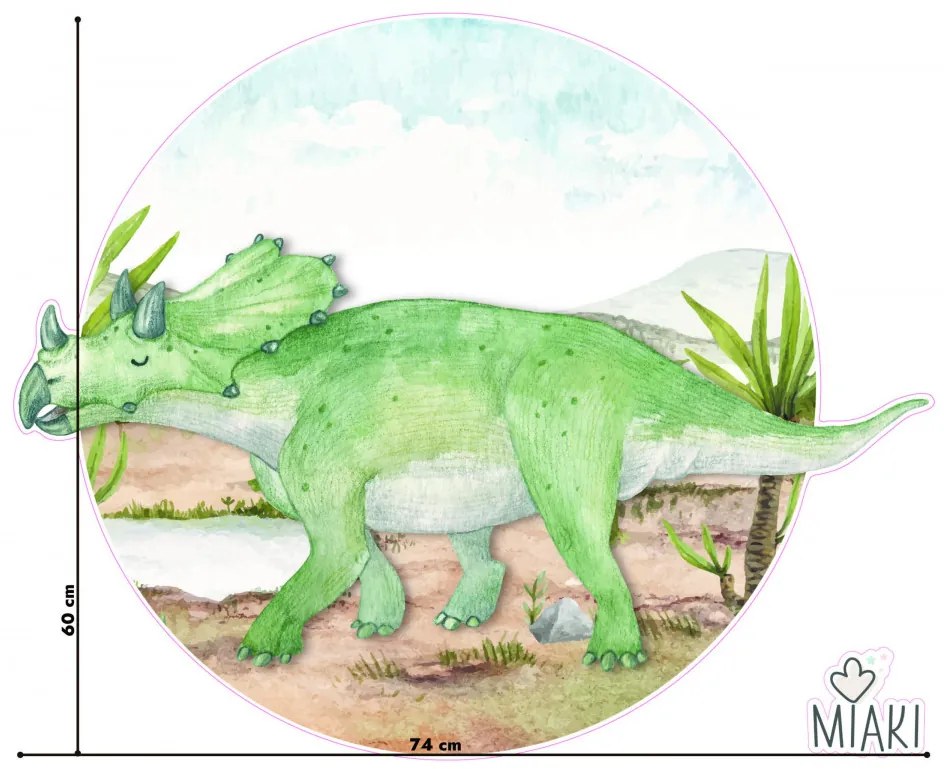 Sticker Dino Triceratops