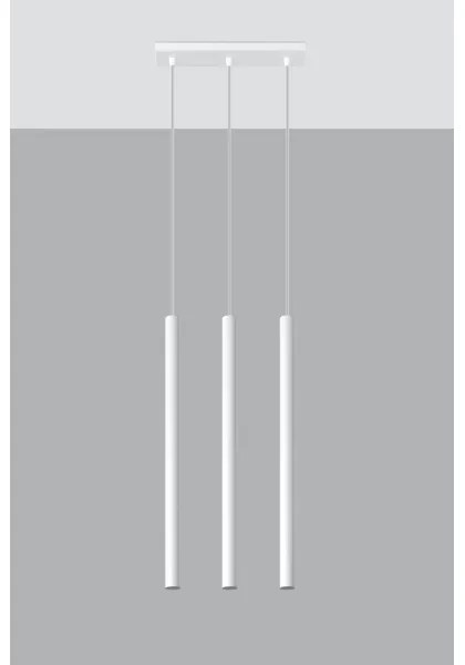Lustră pe cablu PASTELO 3xG9/12W/230V alb