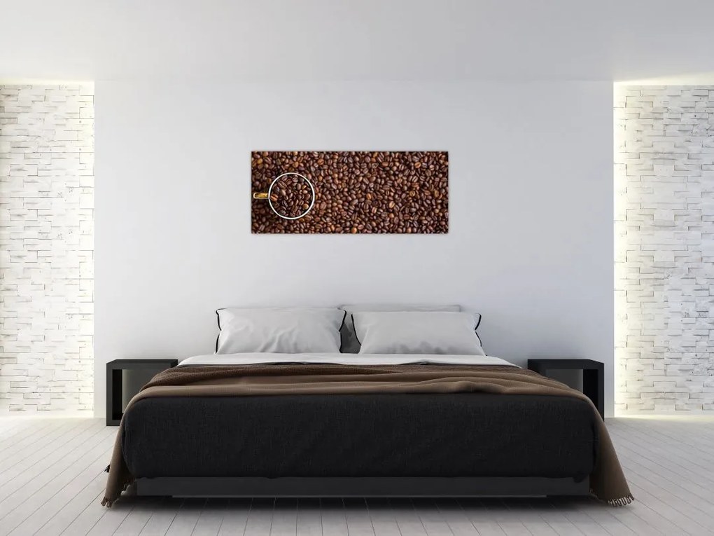 Tablou - boabe de cafea (120x50 cm)