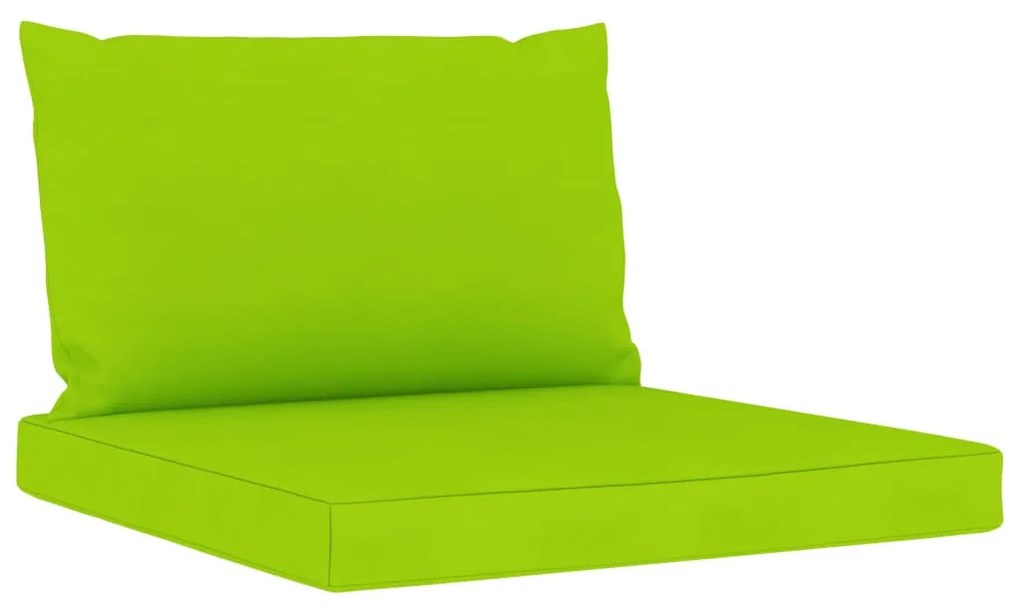 Set mobilier de gradina cu perne verde aprins, 12 piese verde aprins, 3x colt + 5x mijloc + 4x suport pentru picioare, 1