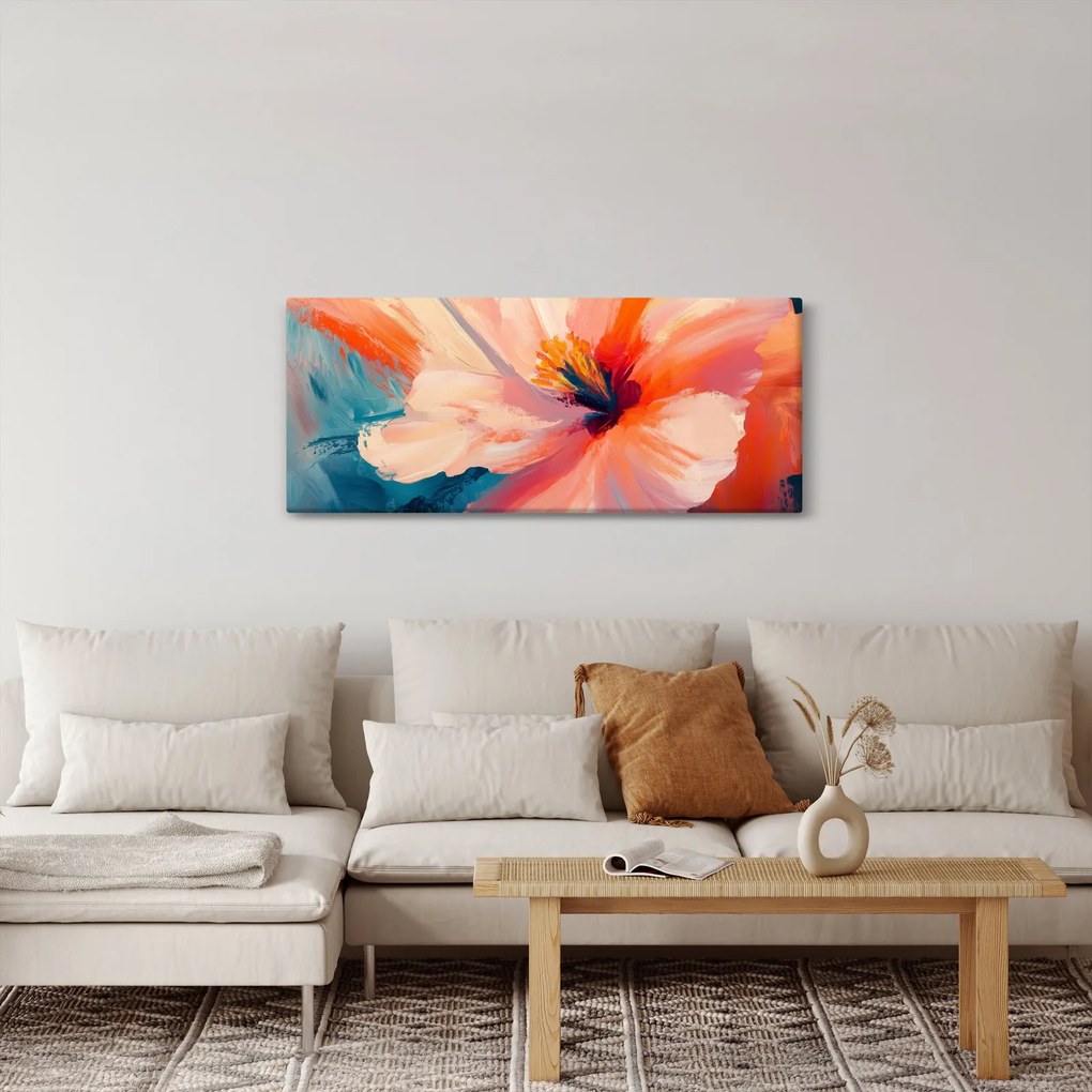 Tablou - Floare pictată (120x50 cm)