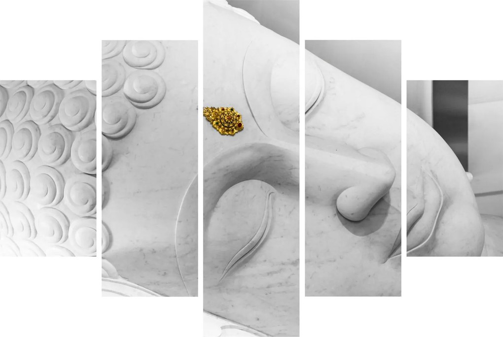 Tablou - Buddha alb (150x105 cm)