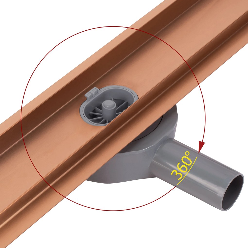 Rigola dus REA Neox pro Brushed l. Copper 100