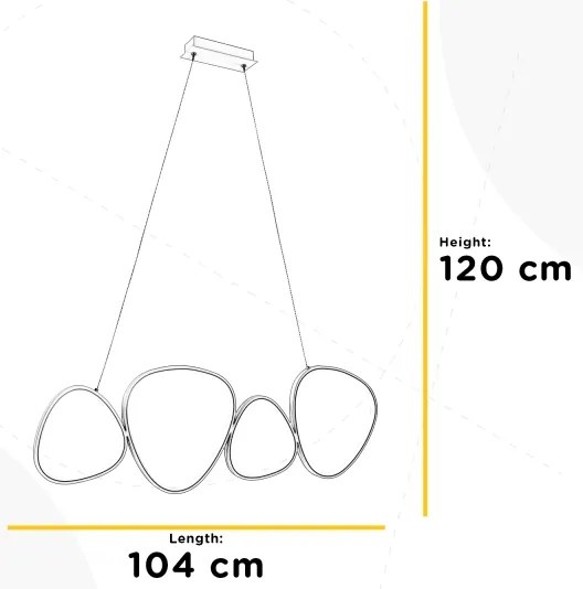 Lustră LED pe cablu ONLI ROMEO LED/48W/230V 4000K alb