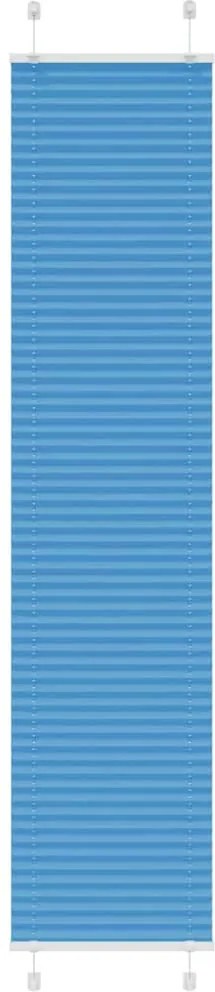 vidaXL Jaluzea plisată Albastru 45x200 cm Lățime țesătură 44,4 cm