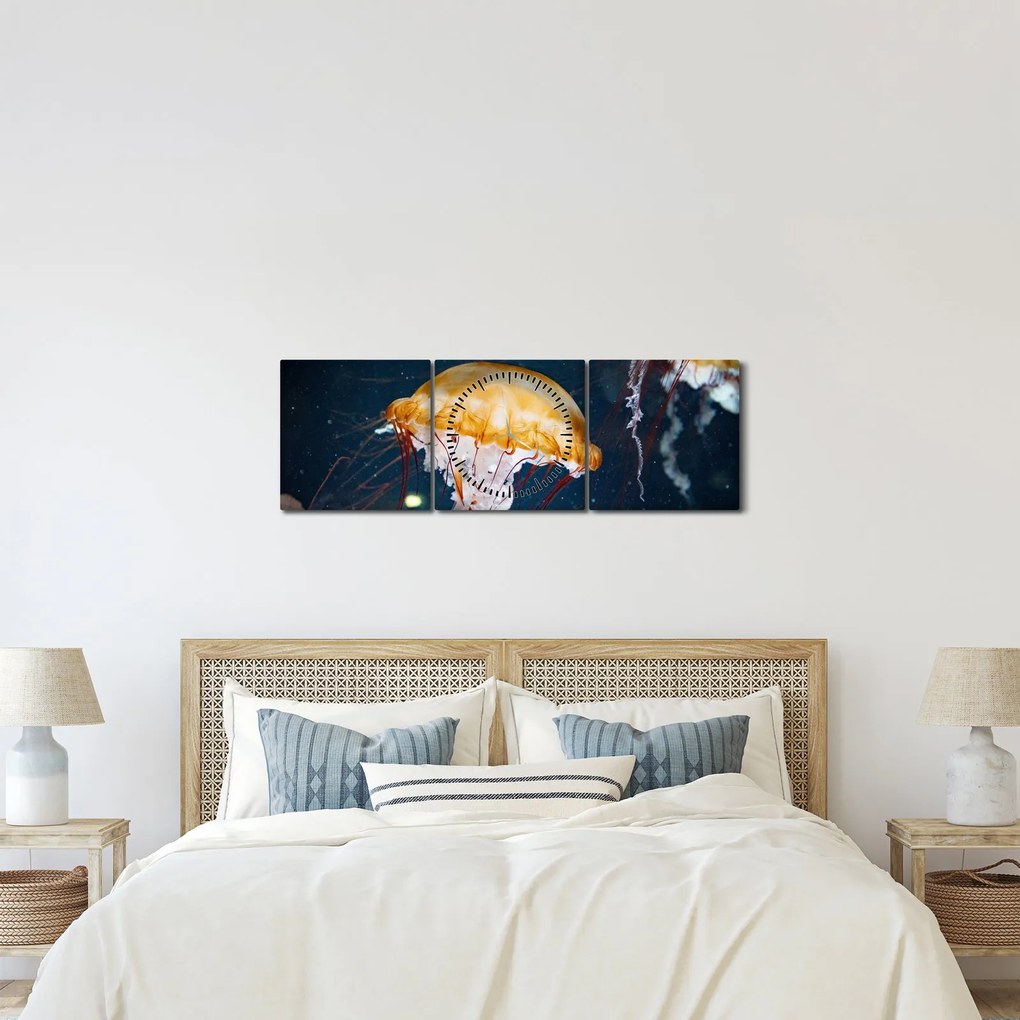 Tablou - Medusa (cu ceas) (90x30 cm)