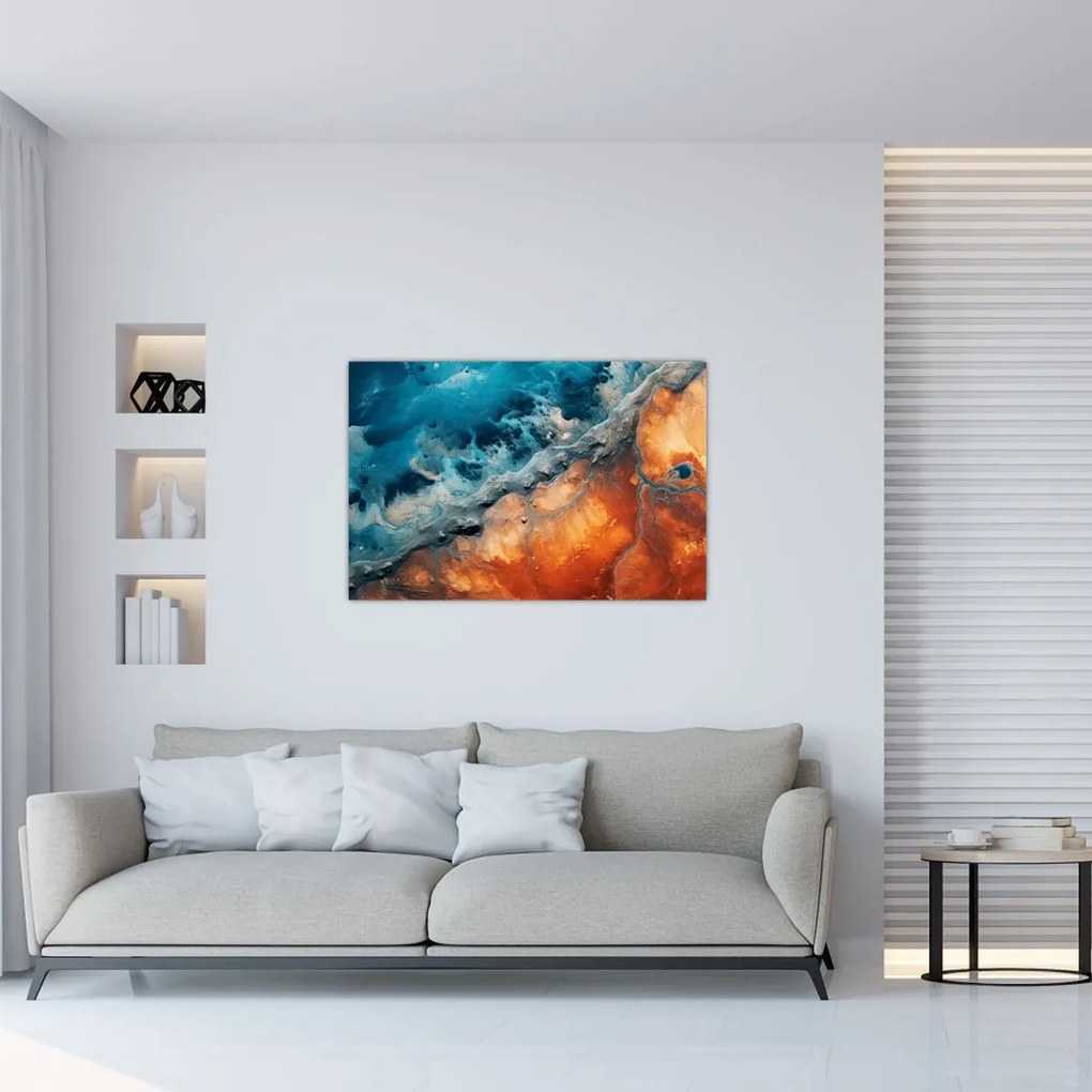 Tablou - Apă și foc (90x60 cm)