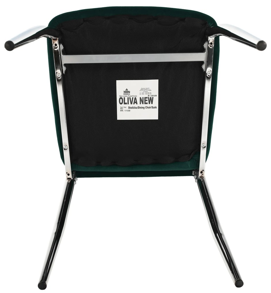 Scaun de sufragerie Don Juan NEW (smaragd + Crom). 1028866