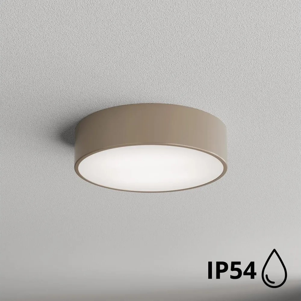 Brilagi - Corp de iluminat pentru baie cu senzor CLARE 2xE27/24W/230V Ø 30 cm IP54 bej