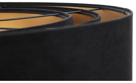 Lustr TRINITI pe cablu 1xE27/60W/230V negru/auriu