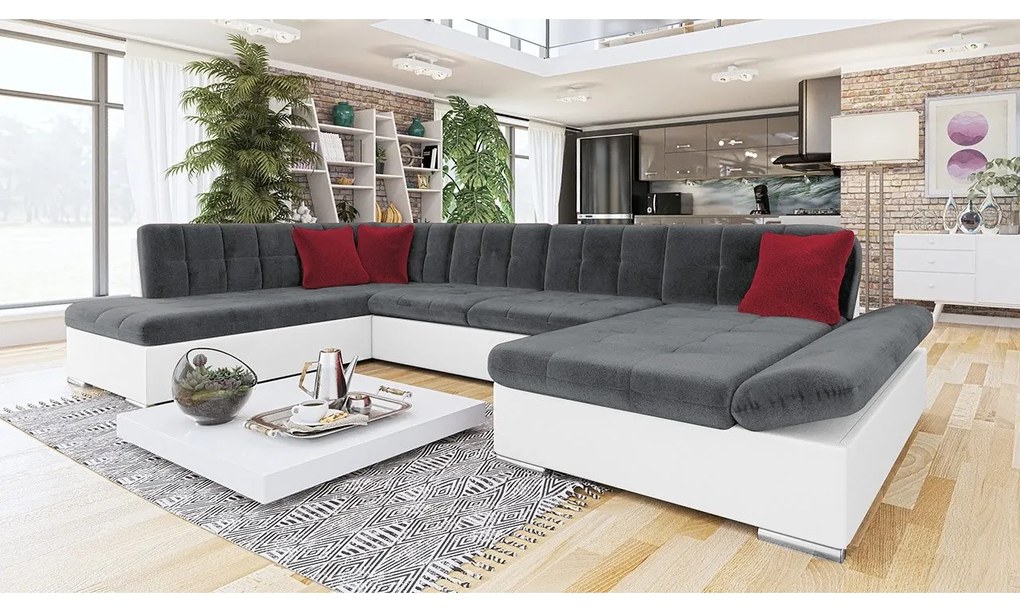 Canapea de colț Calla (D) U (Soft 017 + Kronos 22 + Kronos 02). 1058822