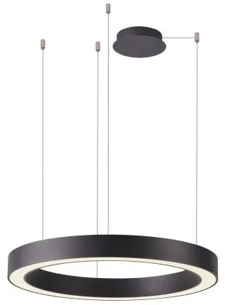 Lustra LED cu telecomanda design circular MARCO 60 CCT BK