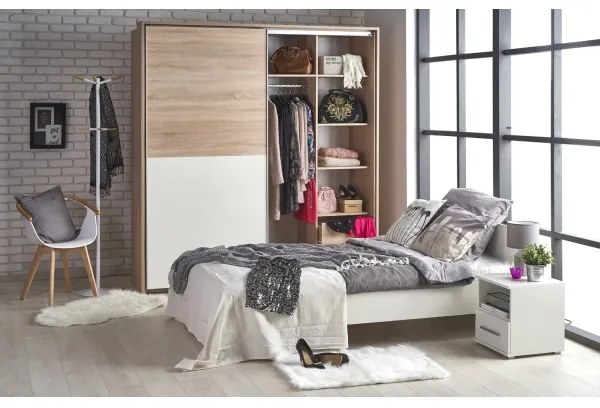 Noptieră LIMA 44x40 cm alb