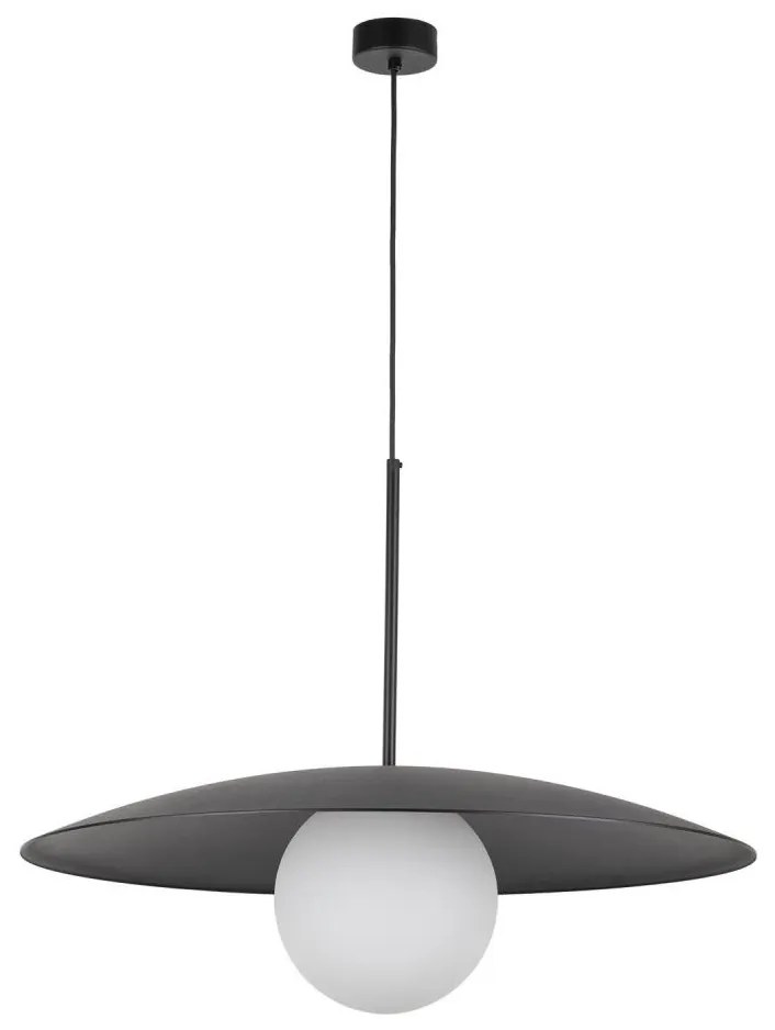 Lustră pe cablu SLATE 1xE27/15W/230V d. 65 cm negru