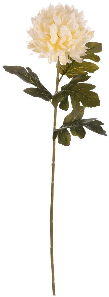 Crizantema crem - floare artificială tăiată, 73 cm