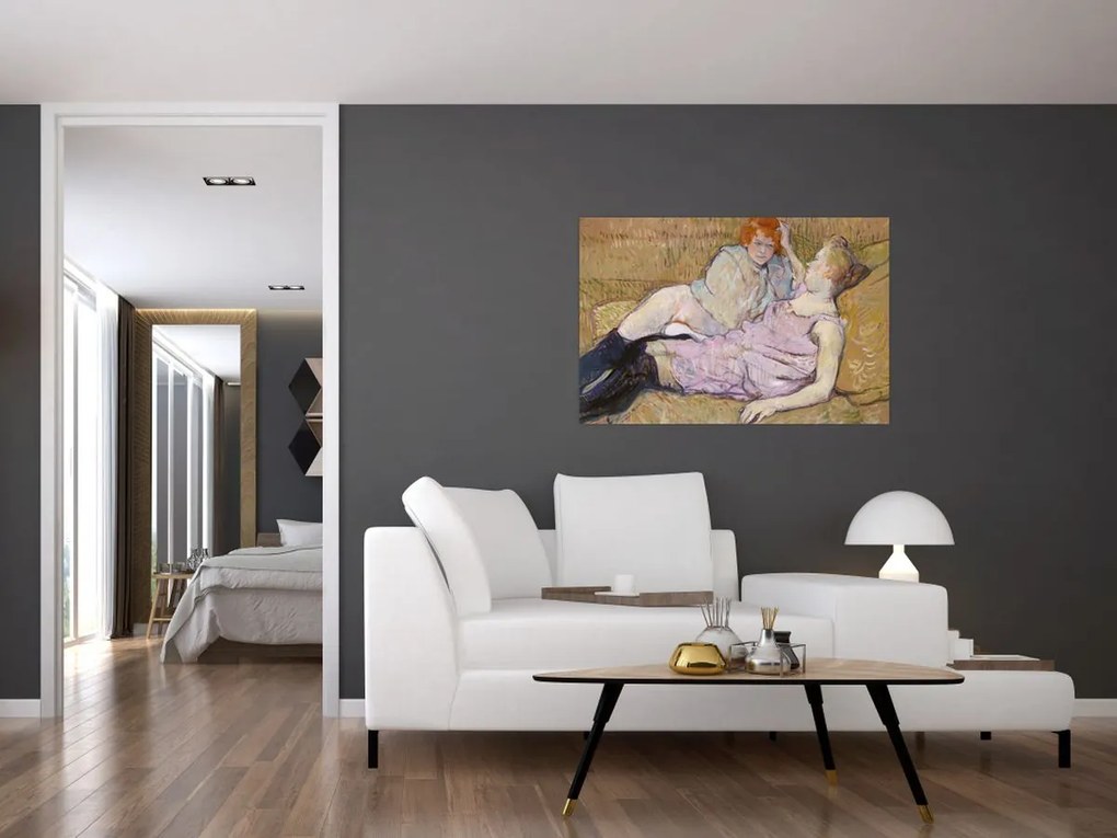 Tablou - Henri de Toulouse-Lautrec, The Sofa, reproducere (90x60 cm)
