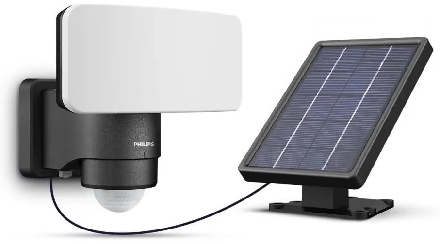 Philips TYLUS LED 6W 3,7V 3000K IP44 lampă solară de perete cu senzor