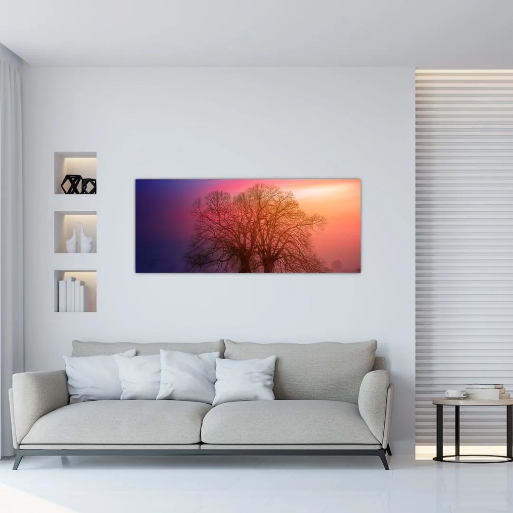 Tablou pomilor în ceață (120x50 cm), în 40 de alte dimensiuni noi