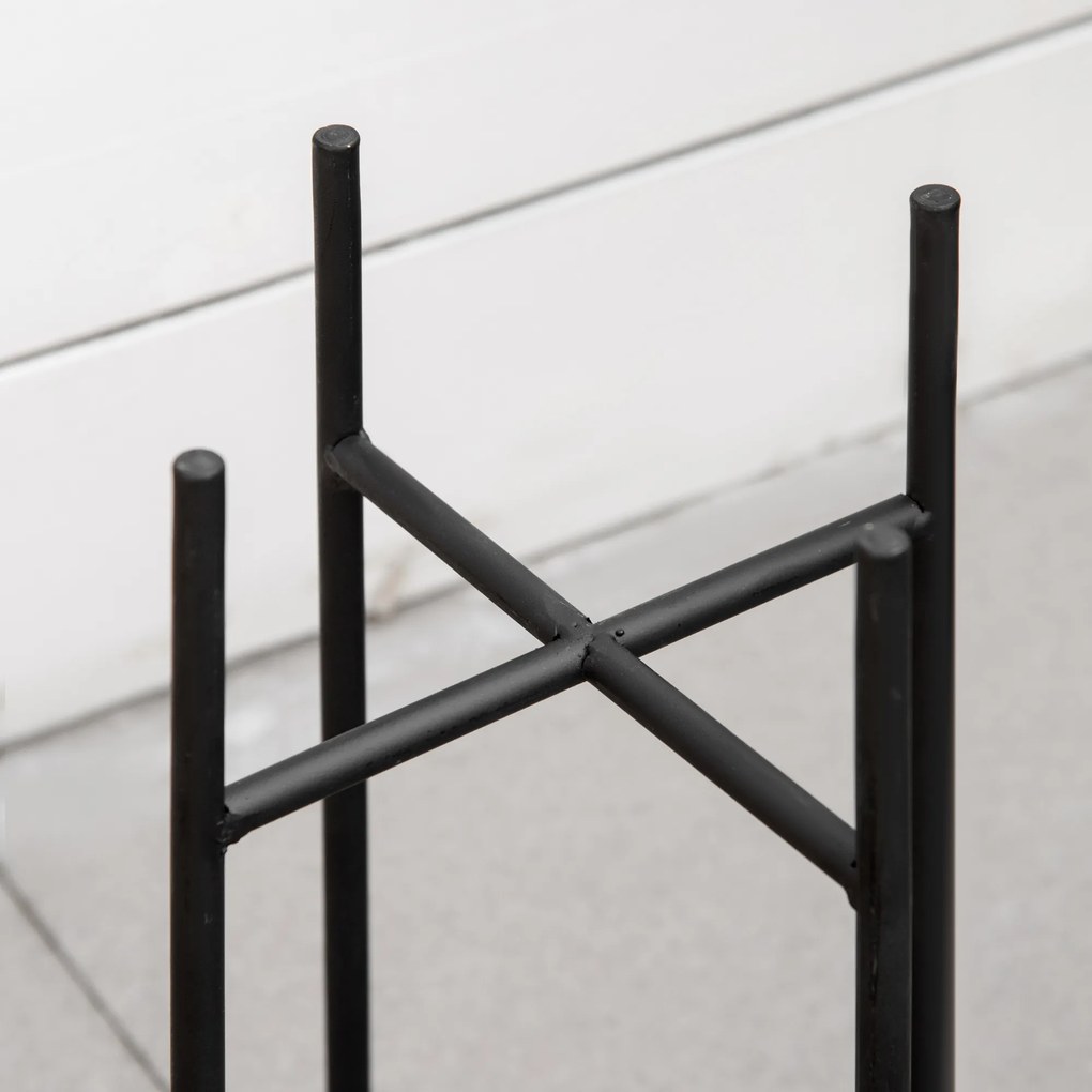 Outsunny Jardiniera Set de 3 Piese Ghivece Inaltate Auriu cu Suport din Metal pentru Amenajare la Interior si Exterior | Aosom Romania